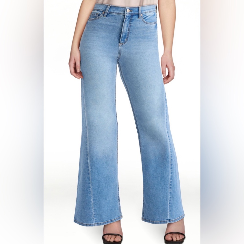 Sofia Jeans Women's Margot Wide Tri Inset High Rise Jeans - Picture 3 of 10
